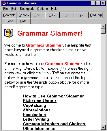 Screenshot for Grammar Slammer 4.2